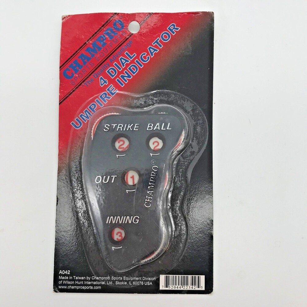 Champro Baseball and Softball 4 Dial Umpire Indicator A042 Lightweight Plastic